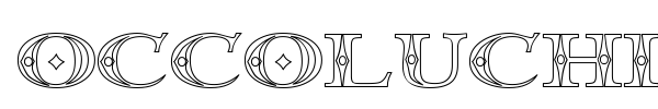 Occoluchi font preview